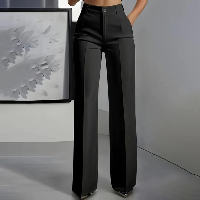 Victoria - Pantalones de vestir de tallaje alto