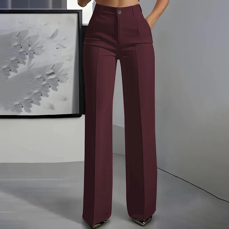 Victoria - Pantalones de vestir de tallaje alto