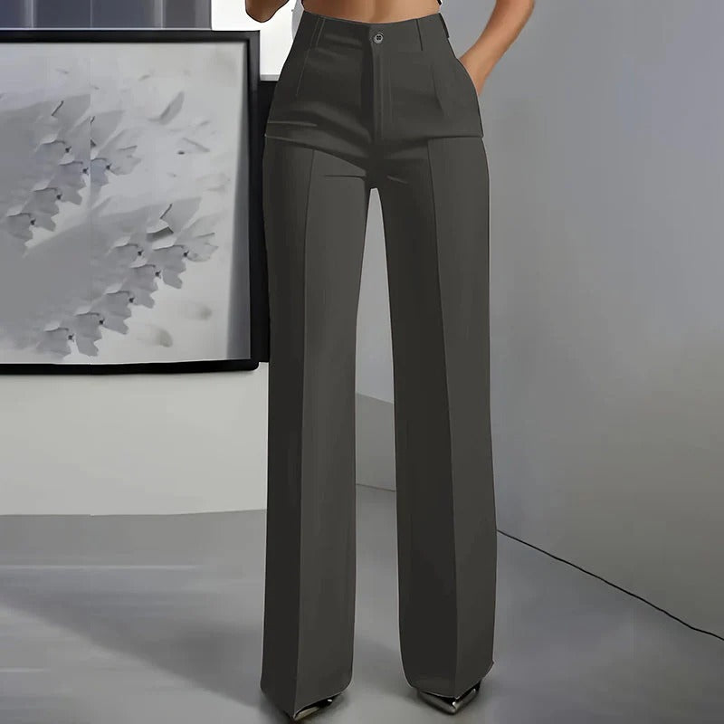 Victoria - Pantalones de vestir de tallaje alto