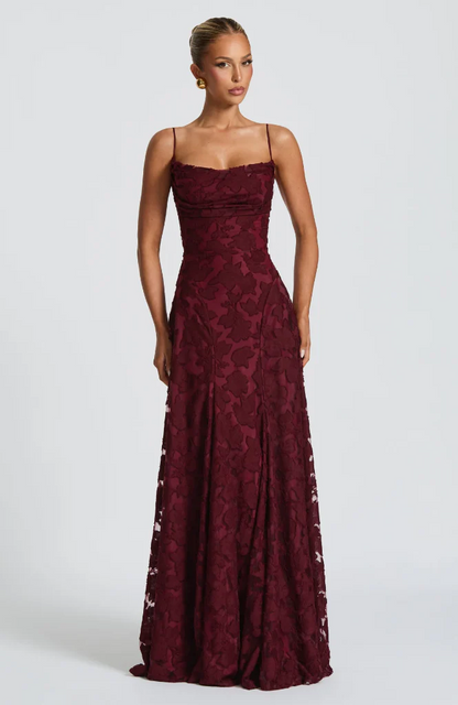 Sofía - Elegante vestido largo de encaje