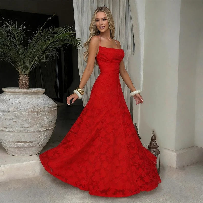 Sofía - Elegante vestido largo de encaje