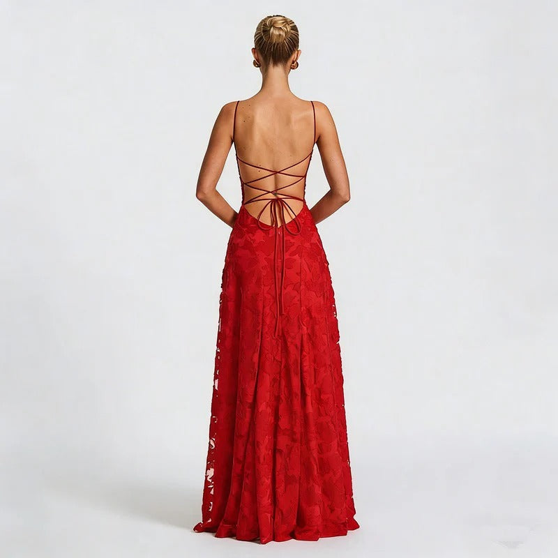 Sofía - Elegante vestido largo de encaje