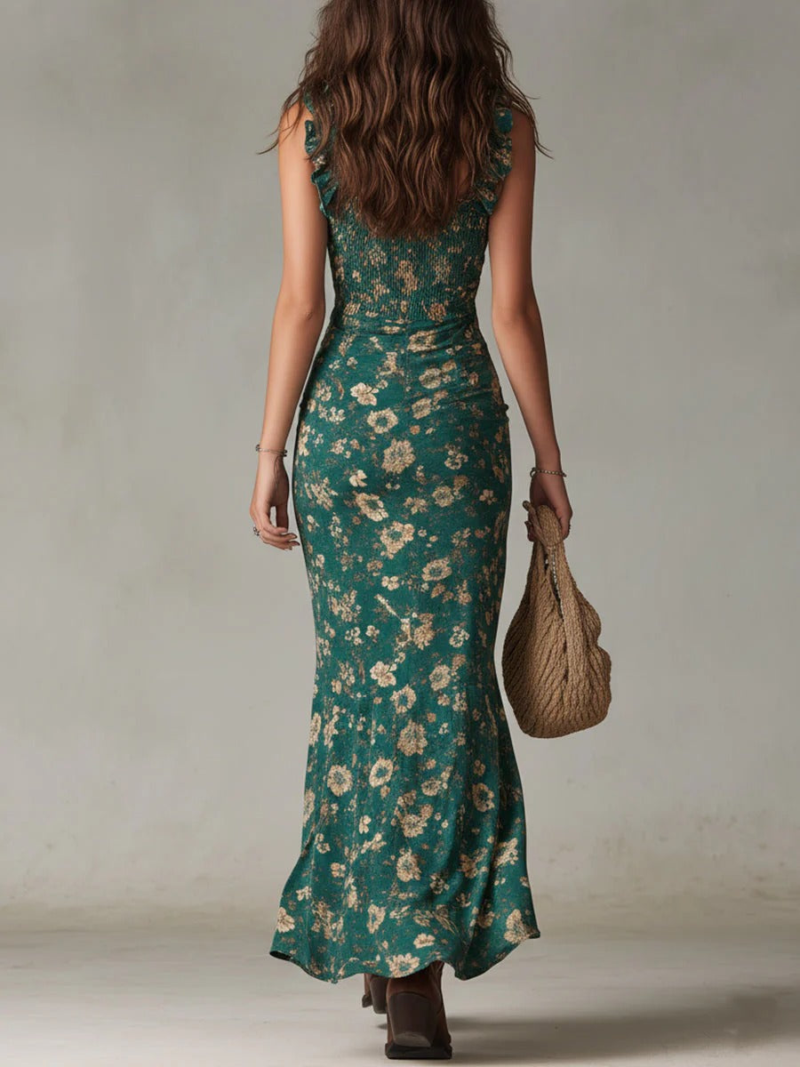Zoe - Vestido largo abertura alta