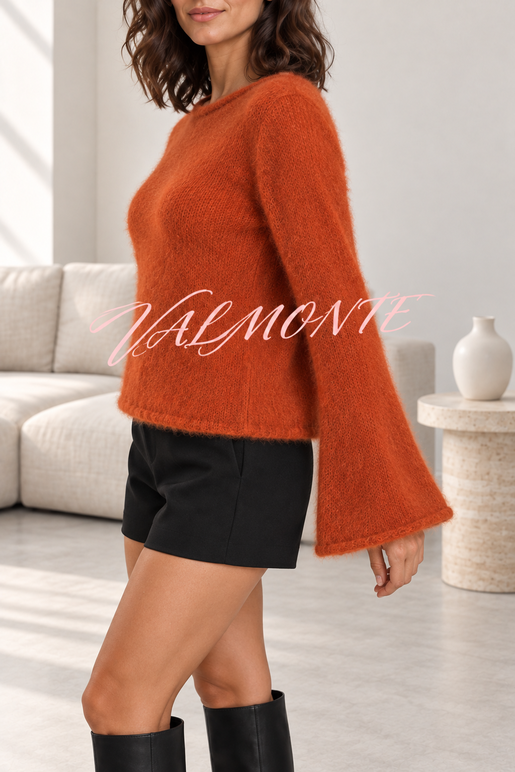 Jersey de mohair con mangas acampanadas Julia
